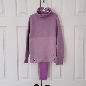 NWT Under Armour kids 2-piece outfit, size Small, lavender